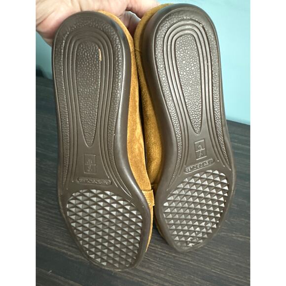 Aerosoles Suede Moccasins Loafers Brown Slip-On Brown SZ 9 Shoes Women Tassel - Picture 7 of 7